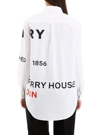 Shop Burberry Godwit Shirt In White