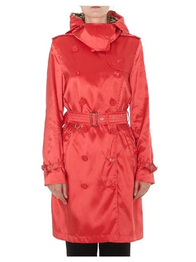 Shop Burberry Kensington Trench Coat In Brightred