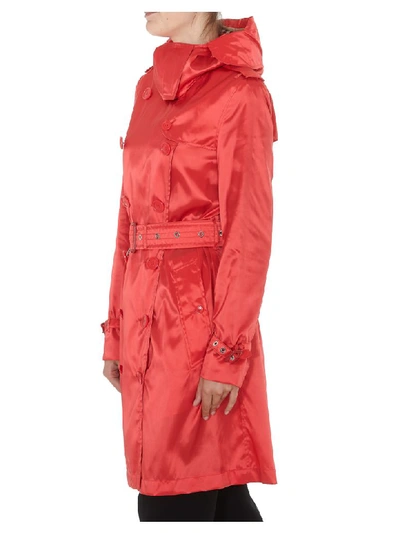 Shop Burberry Kensington Trench Coat In Brightred