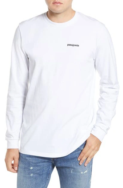 Shop Patagonia Fitz Roy Bison Responsibili-tee T-shirt In White