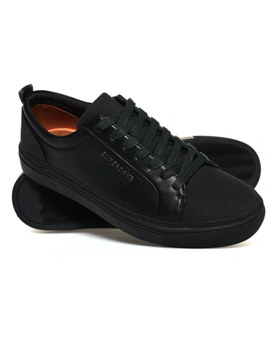 Shop Superdry Truman Lace Up Trainers In Black