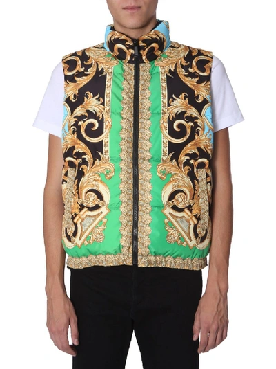 Shop Versace Multicolor Polyester Vest