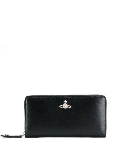 Shop Vivienne Westwood Black Leather Wallet