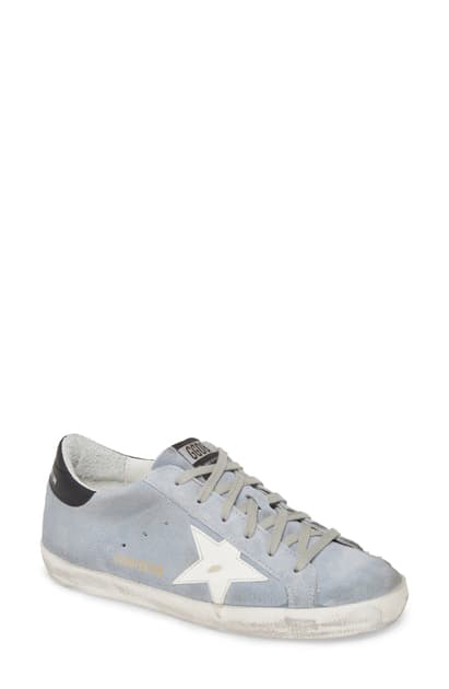 golden goose light blue sneakers