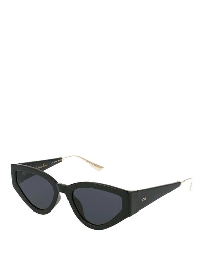Shop Dior Catstyle1 Black Sunglasses