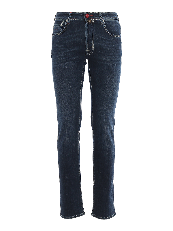 Jacob Cohen Style 688 Cotton Denim Jeans In Medium Wash | ModeSens