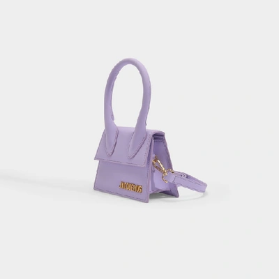 Shop Jacquemus Chiquito Bag In Purple
