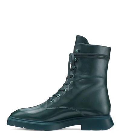 Shop Stuart Weitzman Mckenzee Mens In Dark Emerald Leather