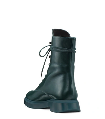 Shop Stuart Weitzman Mckenzee Mens In Dark Emerald Leather