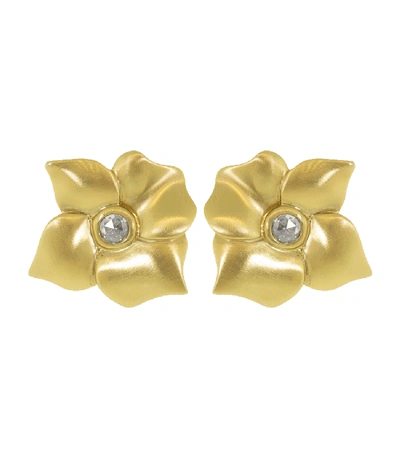 Shop Sorellina Hail Storm Fiore Studs In Ylwgold