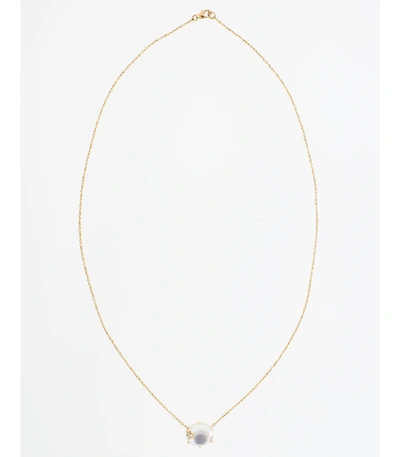 Shop Andrea Fohrman Mini Galaxy Mother Of Pearl Necklace In Rosegold