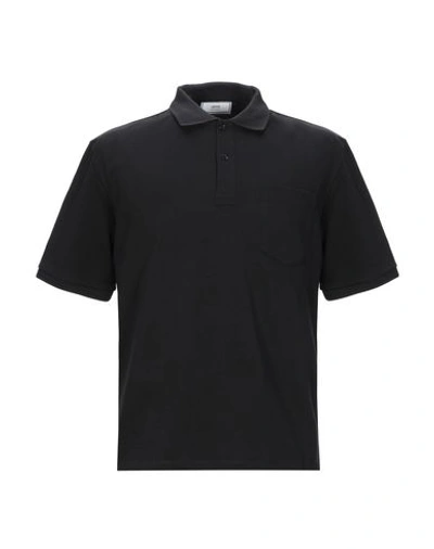 Shop Ami Alexandre Mattiussi Polo Shirt In Black