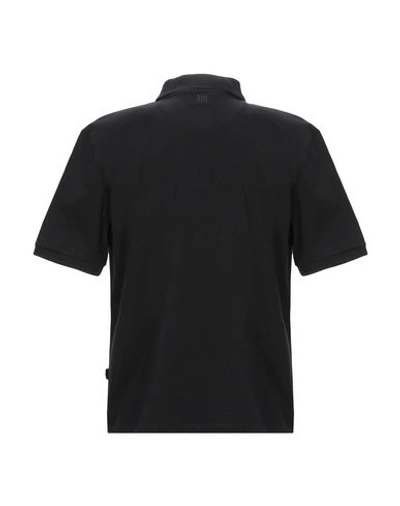 Shop Ami Alexandre Mattiussi Polo Shirt In Black