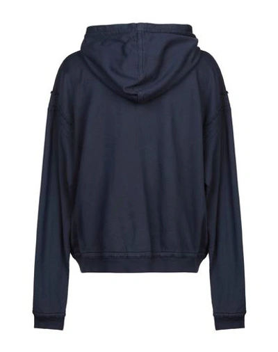 Shop Haider Ackermann Hooded Sweatshirt In Dark Blue