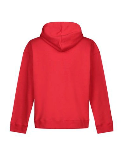 Shop Raf Simons Hooded Sweatshirt In Red
