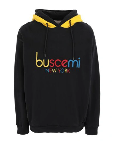 Shop Buscemi Double-hoodie- Man Sweatshirt Steel Grey Size M Cotton