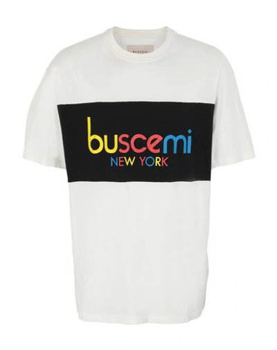 Shop Buscemi T-shirts In Ivory