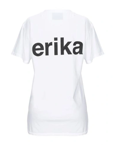 Shop Erika Cavallini T-shirts In White