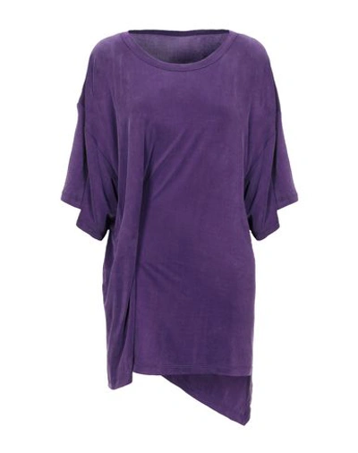 Shop Mm6 Maison Margiela T-shirts In Purple