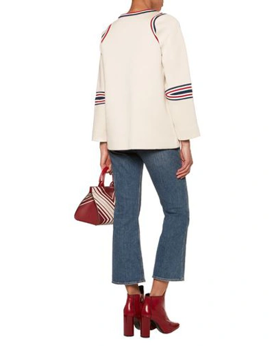 Shop Anya Hindmarch Woman Sweatshirt Beige Size Xs/s Polyurethane, Polyamide, Elastane