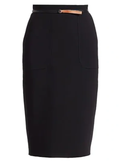 Shop Altuzarra Casey Pencil Skirt In Black
