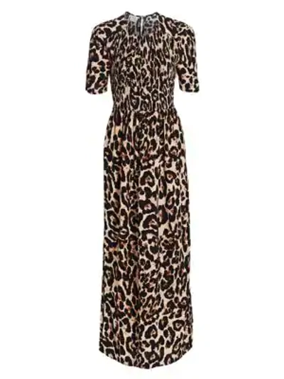 Shop Baum Und Pferdgarten Women's Romance & Rituals Adamaris Leopard-print Dress In Wild Leopard