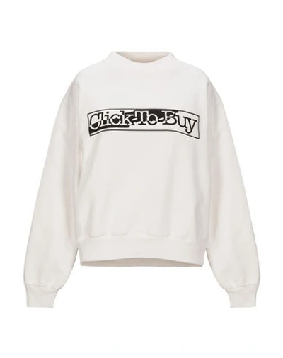 Shop Aries Sweatshirt In Ivory