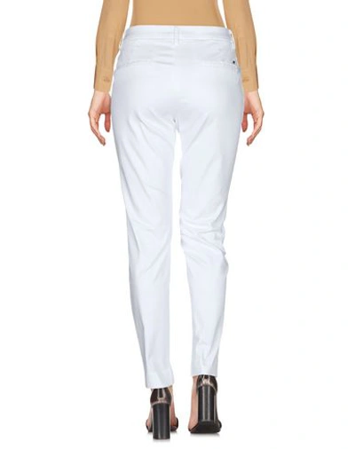 Shop Mason's Woman Pants White Size 14 Cotton, Polyester, Elastane