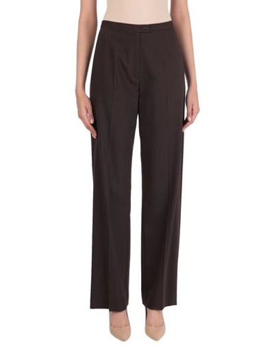 Shop Anderson Casual Pants In Dark Brown