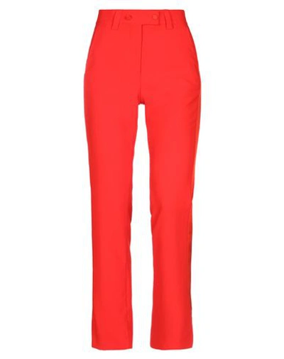 Shop Msgm Woman Pants Red Size 6 Polyester