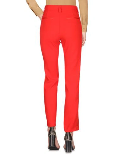 Msgm Woman Pants Red Size 6 Polyester In Red