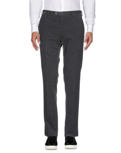 Shop Lanvin Casual Pants In Steel Grey