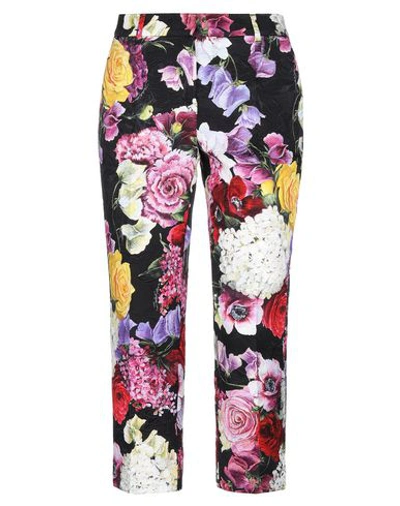 Shop Dolce & Gabbana Cropped Pants In Black