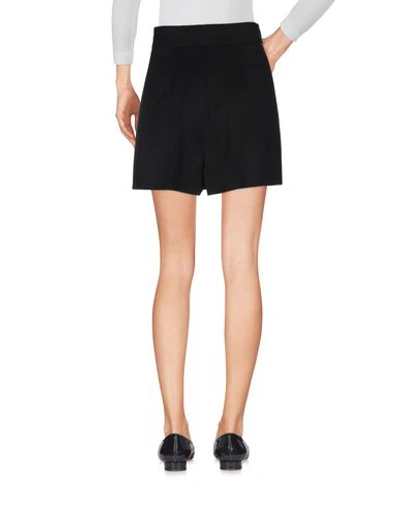 Shop Alexander Mcqueen Woman Shorts & Bermuda Shorts Black Size 4 Wool, Silk, Polyester