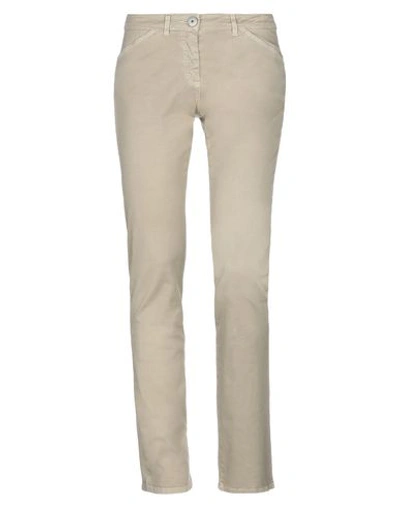 Shop Weekend Max Mara Casual Pants In Khaki