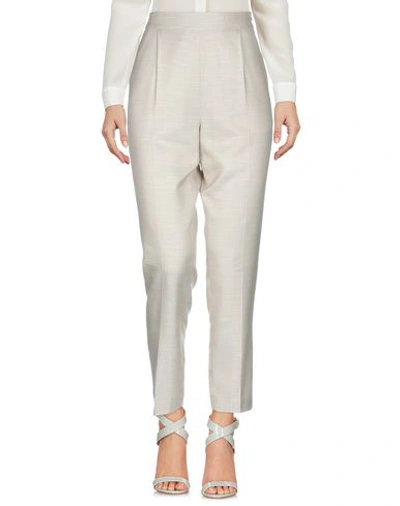 Shop Erika Cavallini Woman Pants Light Grey Size 12 Viscose