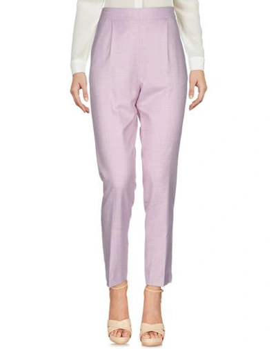 Shop Erika Cavallini Woman Pants Lilac Size 10 Viscose In Purple