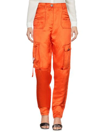 Shop Blumarine Woman Pants Orange Size 6 Linen, Silk