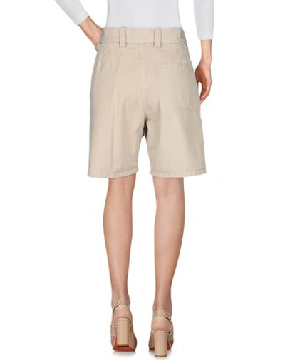 Shop Jw Anderson Woman Shorts & Bermuda Shorts Beige Size 6 Cotton