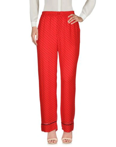 Shop Ganni Woman Pants Red Size 10/12 Viscose