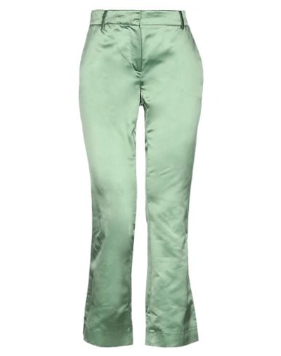 Shop L'autre Chose L' Autre Chose Woman Pants Green Size 2 Silk