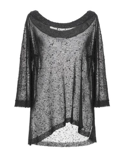 Shop Snobby Sheep Woman Sweater Black Size 8 Viscose, Metallic Polyester, Polyamide