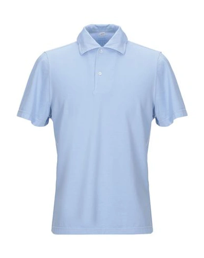 Shop Aspesi Polo Shirt In Sky Blue