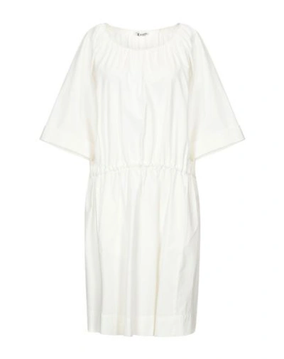 Shop Barena Venezia Knee-length Dresses In White
