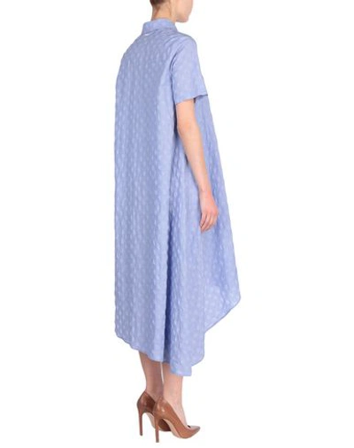 Shop Aglini Shirt Dress In Azure