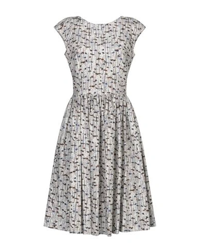 Shop Dolce & Gabbana Knee-length Dress In Light Grey