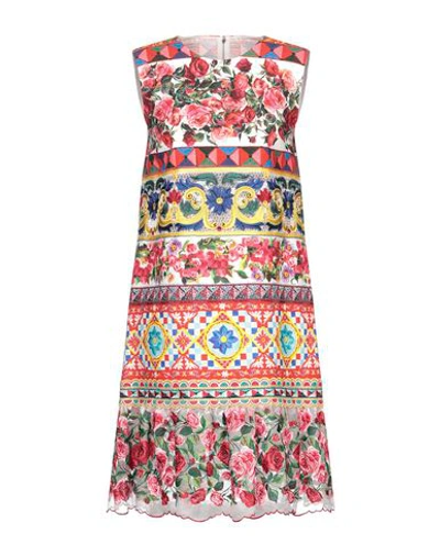 Shop Dolce & Gabbana Knee-length Dress In Red