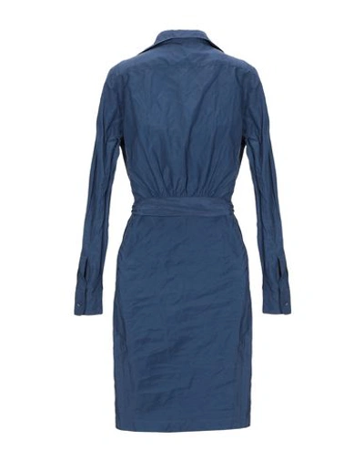 Shop Moschino Short Dress In Blue