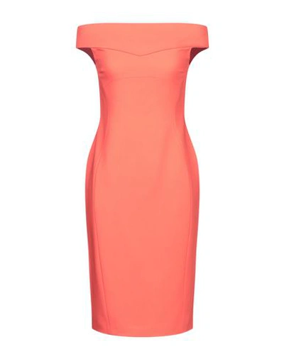 Shop Antonio Berardi Midi Dresses In Salmon Pink