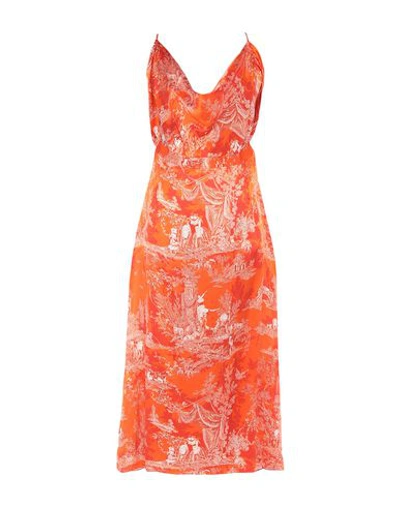 Shop Antonio Berardi 3/4 Length Dresses In Orange